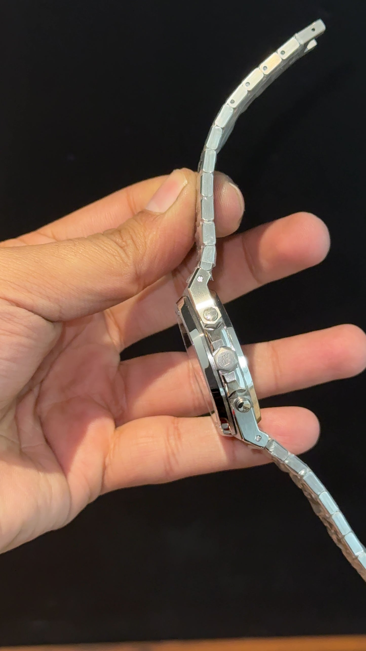 AP | Chrono | Silver Chain | Grey Plain Dial