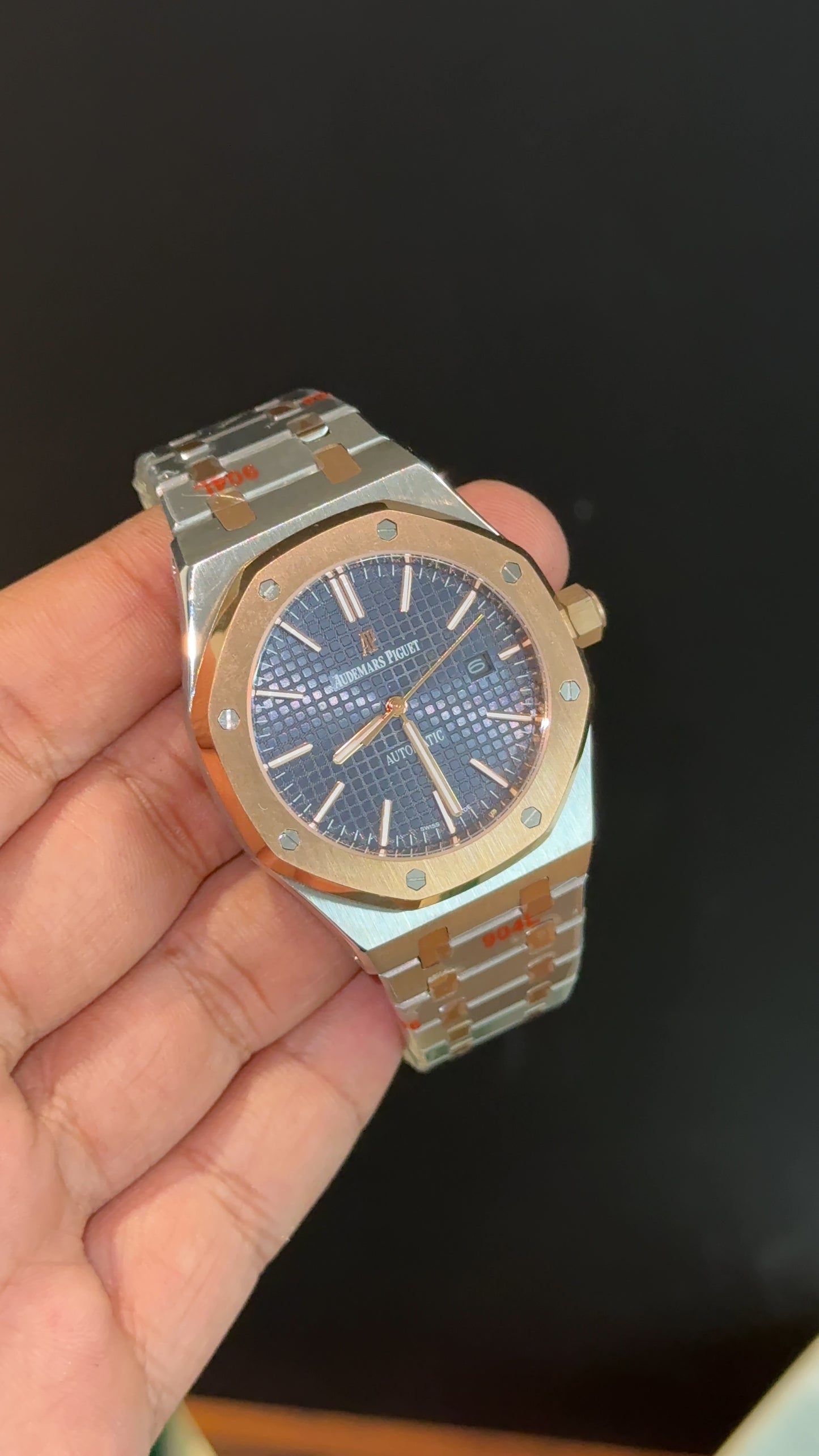 AP | Auto | Rose Two Tone | Blue Box Dial