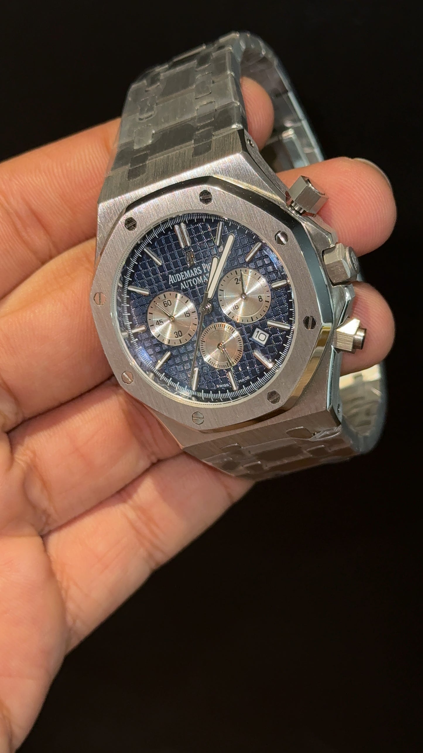 AP | Silver Chain | Silver Chrono | Blue Dial