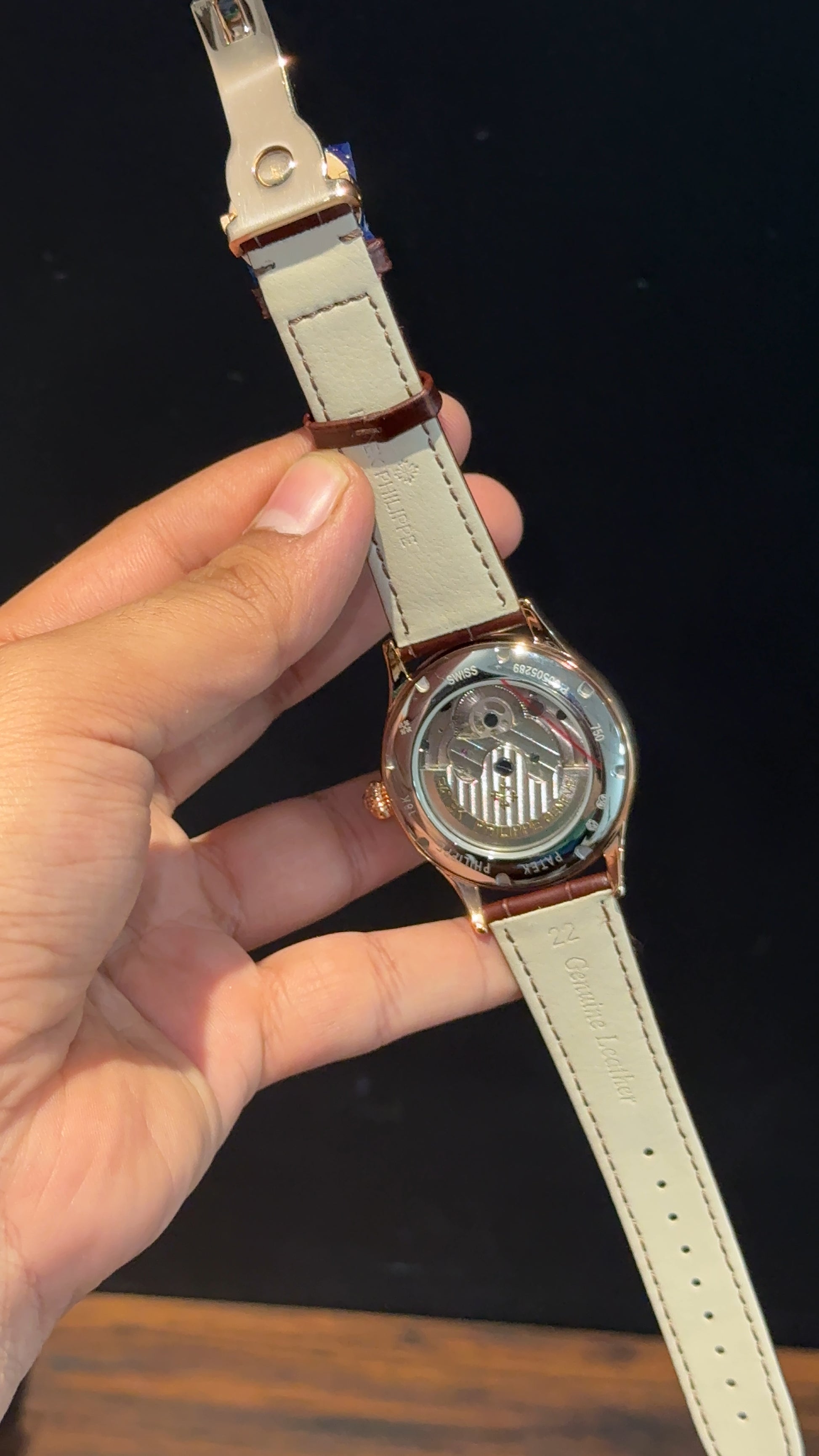 Pp Auto | Pendulum | Rose | Brown Strap | Rose Silver Dial - twentyfour