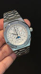 AP Auto | Silver Chain | Chrono | Calendar Edition | White Dial