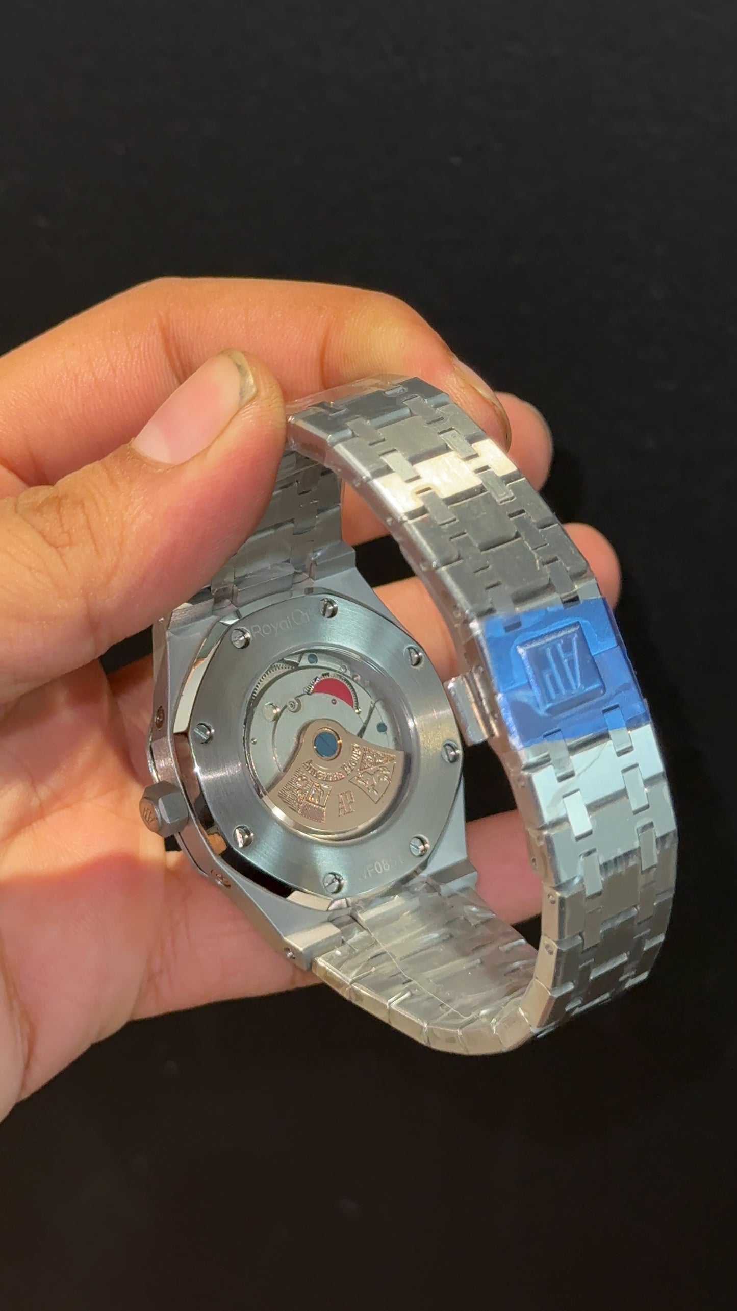 AP Auto | Silver Chain | Silver Chrono | Calendar Edition | Blue Dial