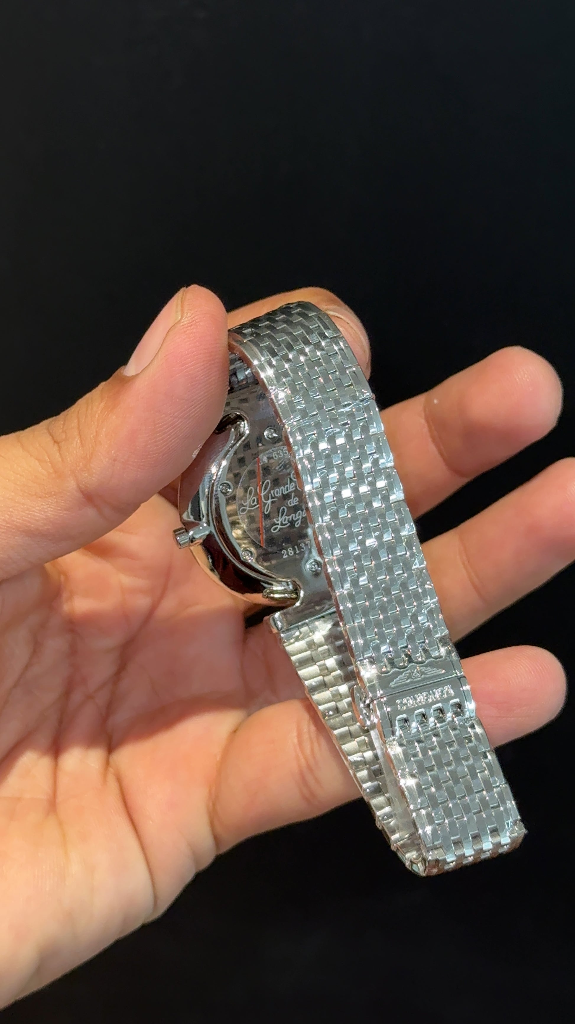 Longines | Silver Chain | Black Diamond Dial - twentyfour