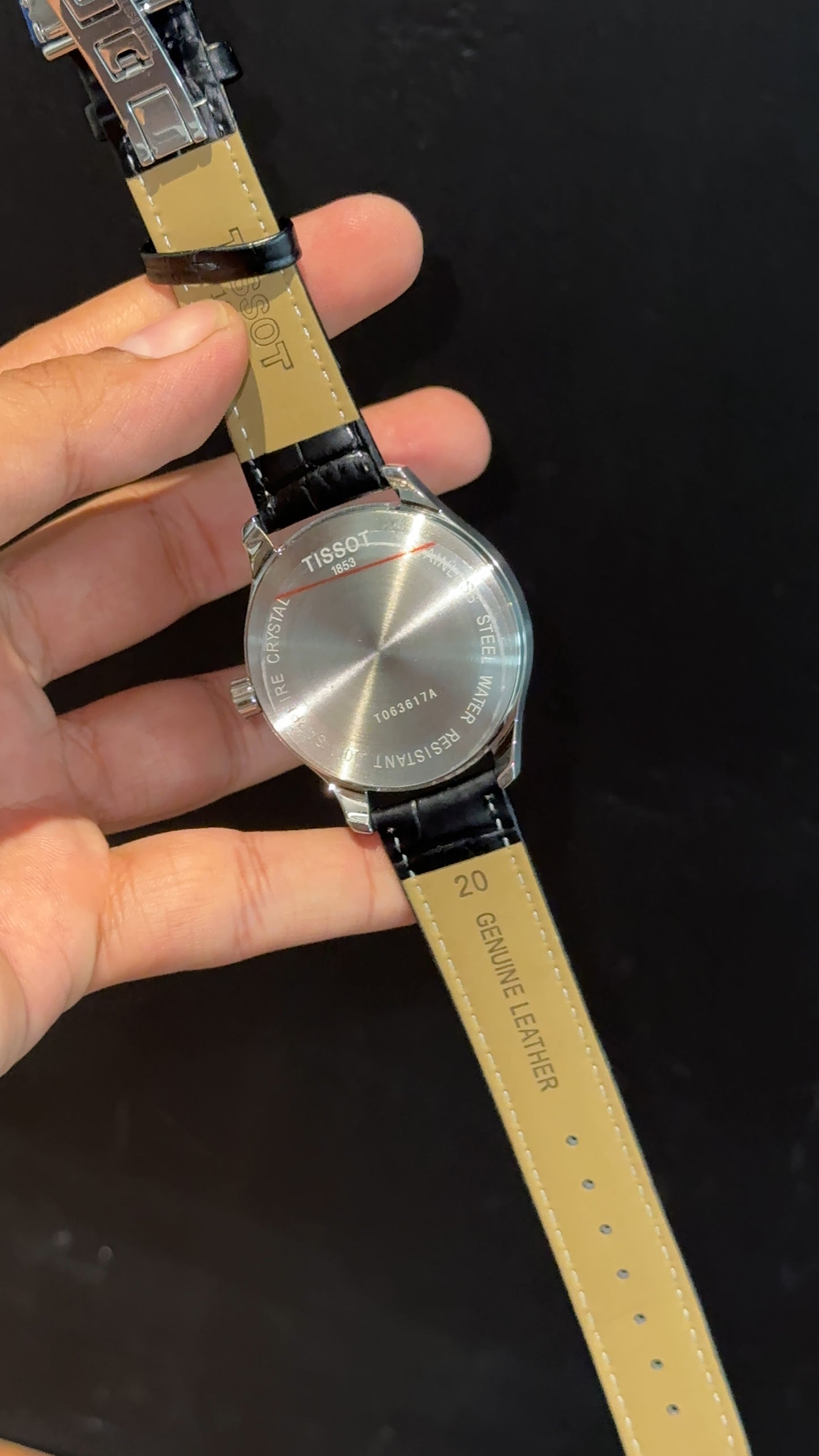 Tissot 1853 | Silver Case | Black Leather Strap | Black Classic Dial - twentyfour