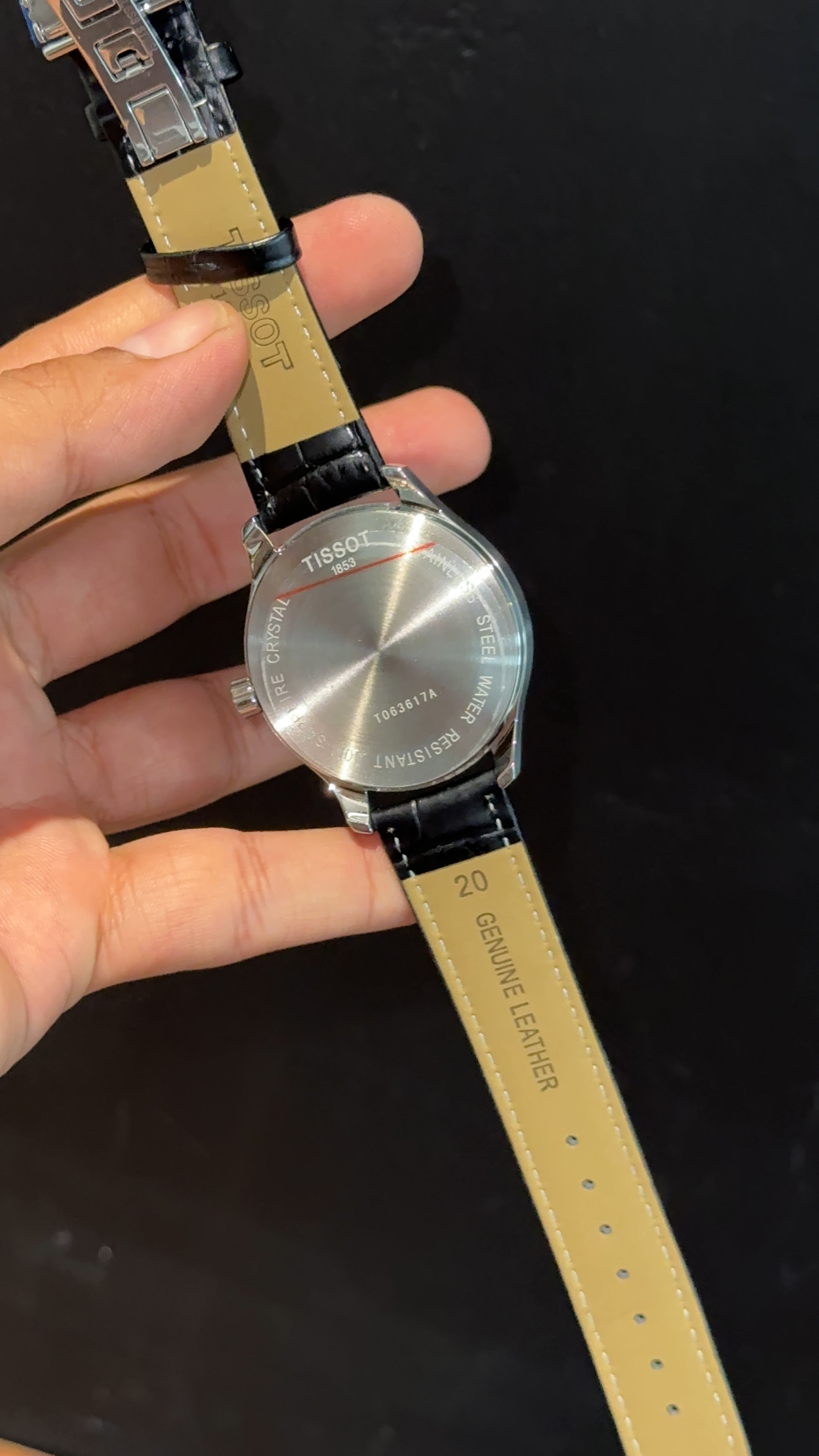 Tissot 1853 | Silver Case | Black Leather Strap | Black Classic Dial - twentyfour