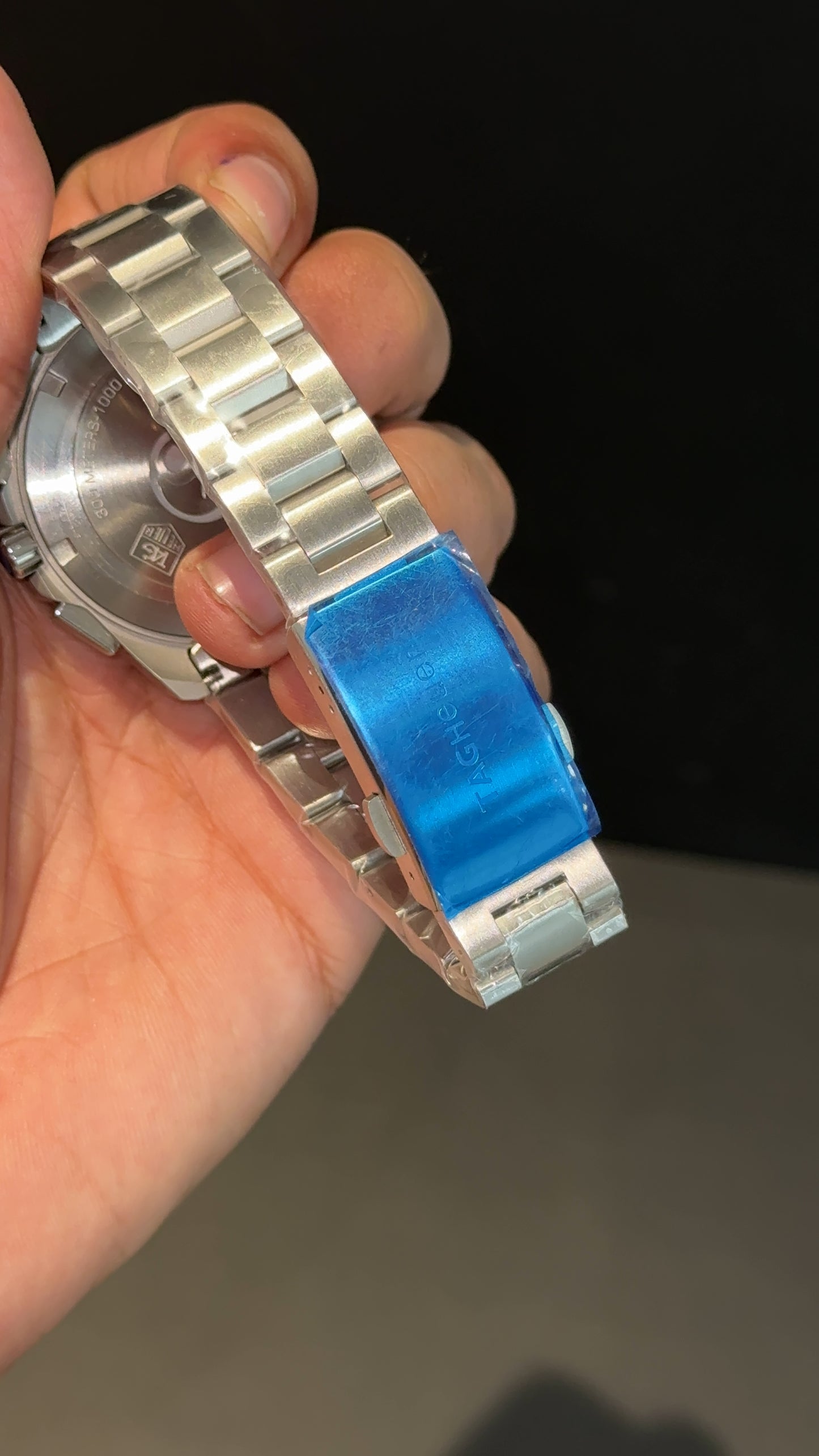 Tag AquaRacer | Silver Chain  | Blue Chrono | Blue Dial