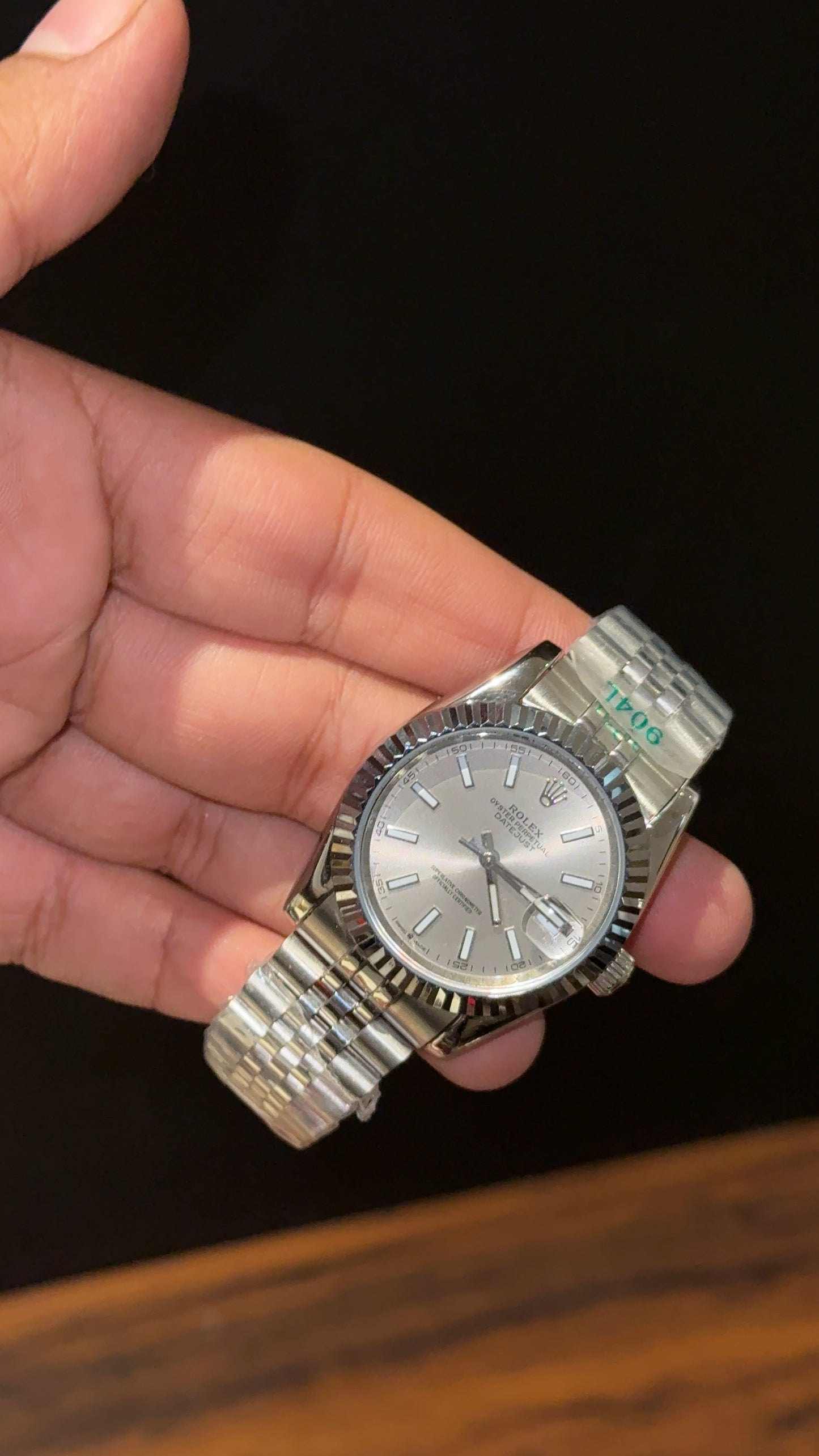 Datejust | 36mm | Silver Chain | Grey Dial