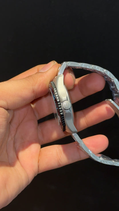 Tag Aquaracer | Silver Chain | Black Bezel | Blue Needles | Black Dial