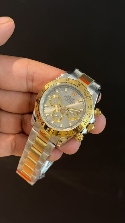 Daytona | Gold Two Tone | Chrono | Grey Dial