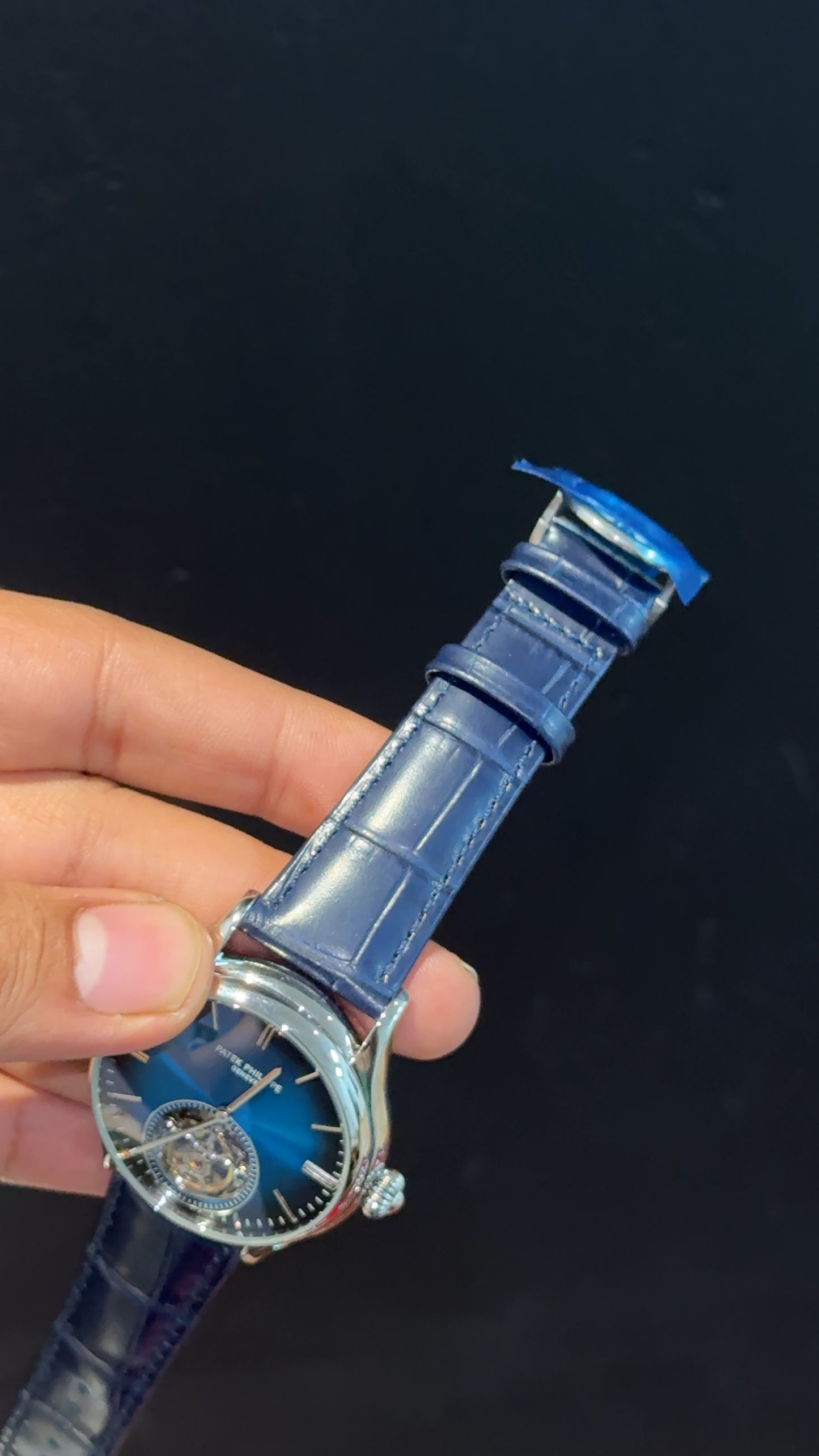 Pp Auto | Pendulum | Silver | Blue Strap | Shaddy Blue Dial