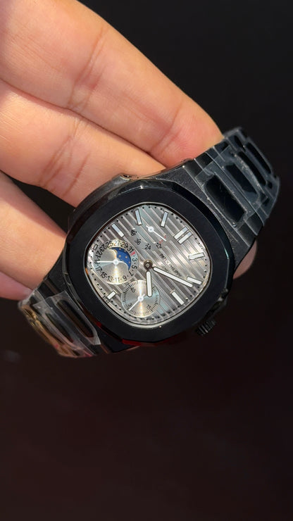 Pp Auto | Moonphase | Black Chain | Sub Grey Dials