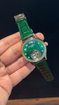 Pp Auto | Pendulum | Rose | Green Strap | Rose Green Dial - twentyfour