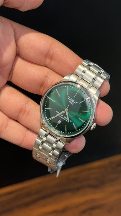 Tissot T-Classic | Auto | Silver Chain | Green Dial