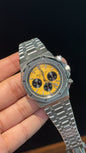 AP | Black Chrono | Silver Chain | Yellow Box Dial - twentyfour