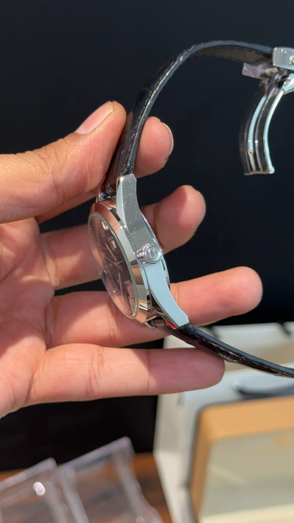 Tag Carrera | Back Leather Strap | Black Dial