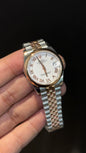 Premium DateJust | Eveline | Plain Bezel | 30mm | Women | Rose Two Tone | White Index Dial