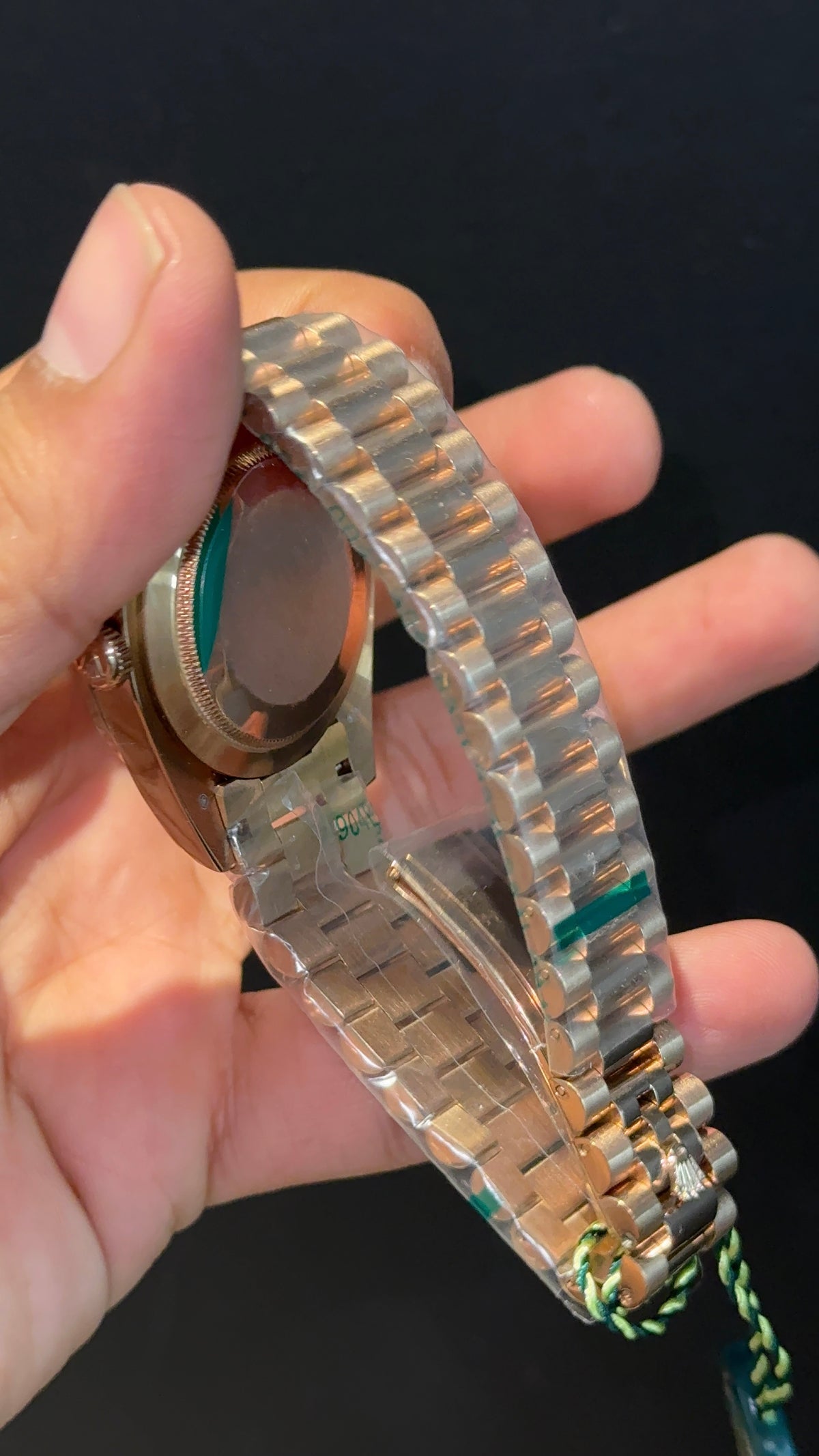 DayDate | Diamond Bezel | Rose Chain | Brown Index Dial