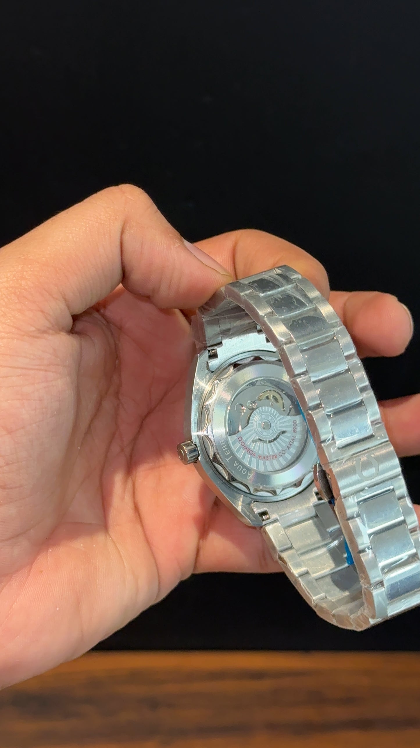 Omega Seamaster | Silver Chain | Blue Digits | White Lines Dial