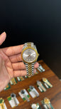 (Premium Datejust | 40mm | Gold Two Tone Chain | Silver Dial