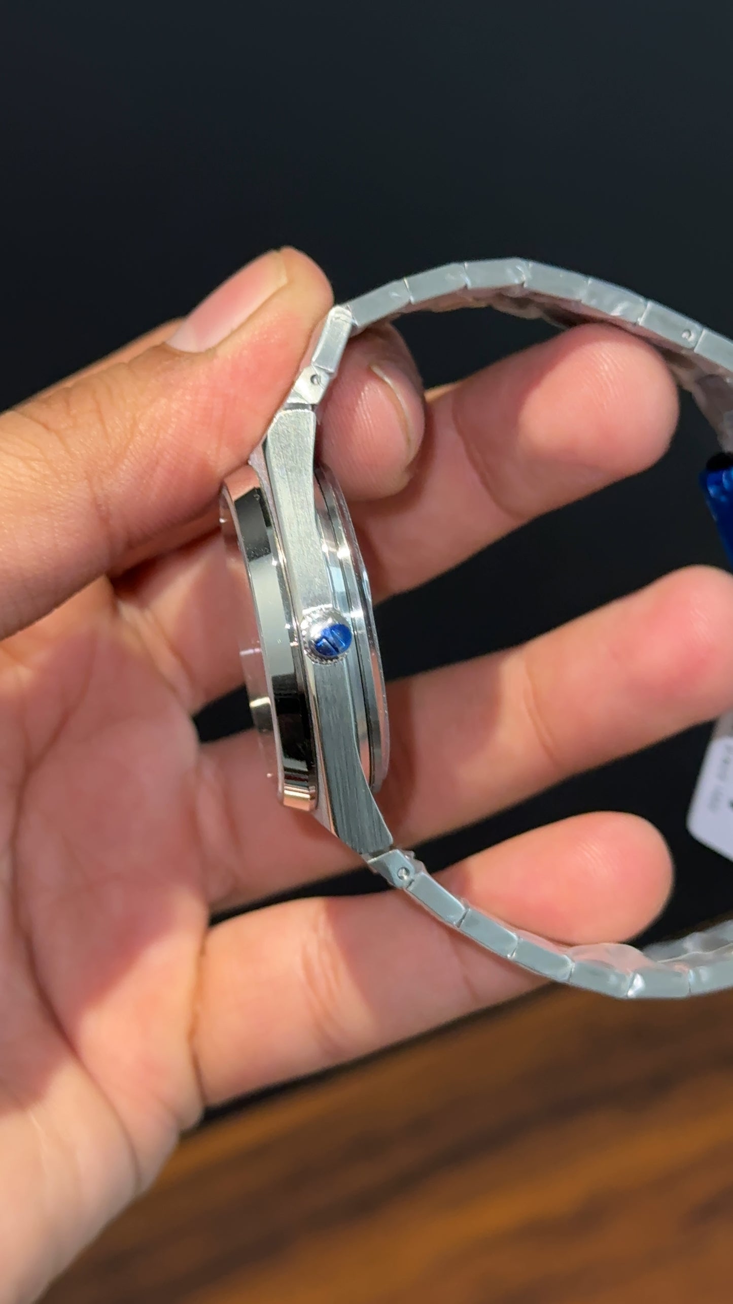 Tissot Prx | Auto | Silver Chain | Shaddy Dark Blue Dial