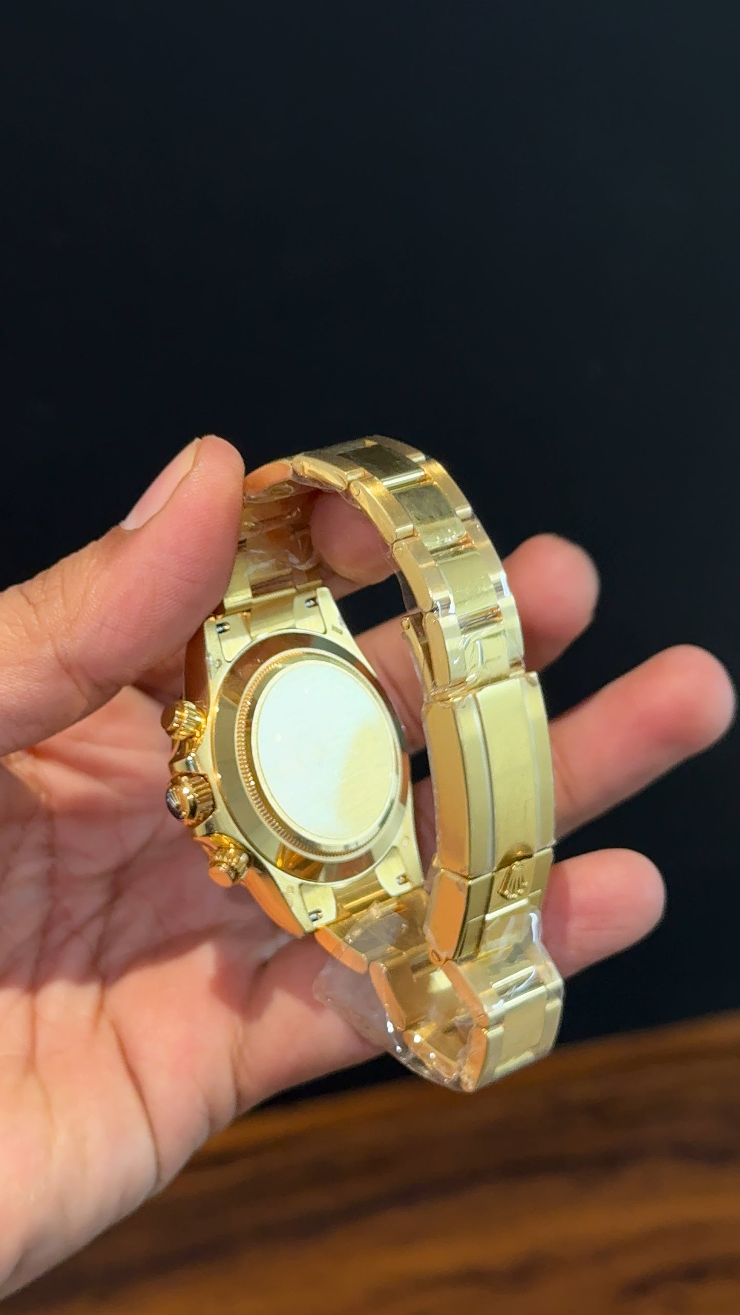 Executive Daytona | Gold Chain | Chrono | Green Dial