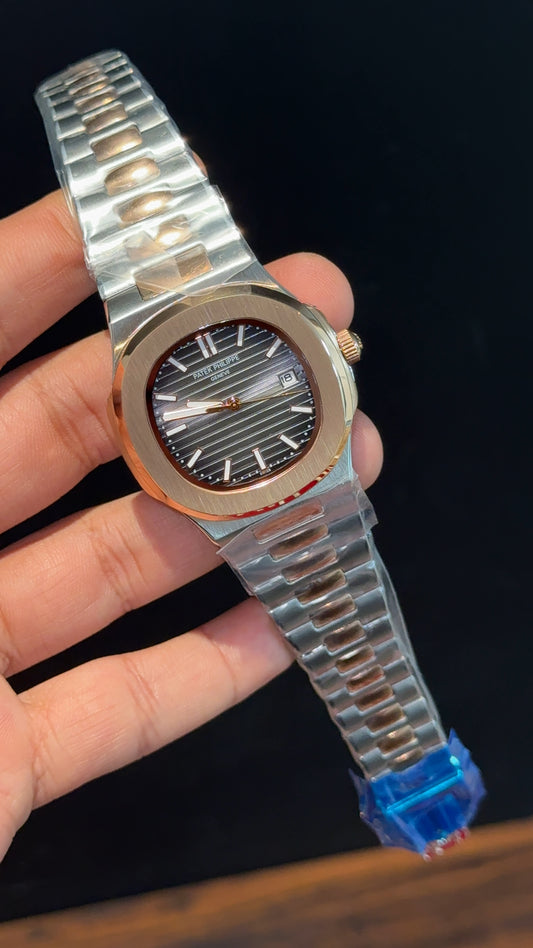 PP Auto | Rose Two Tone | Charcoal Dial