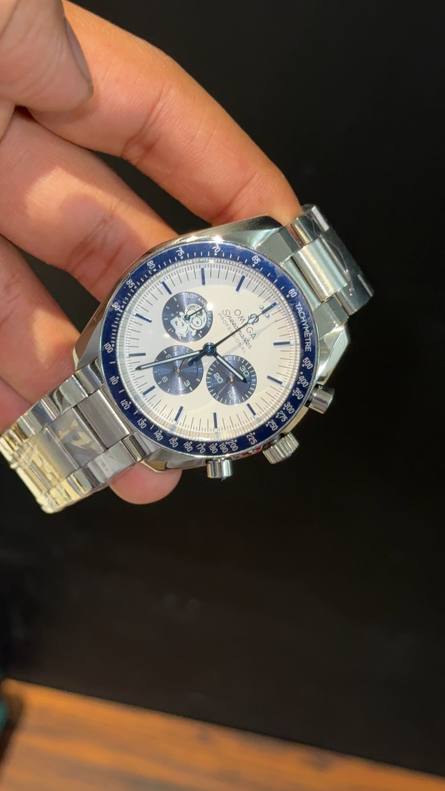 Omega Speedmaster | Silver Chain | Chrono | Blueish Dial - twentyfour