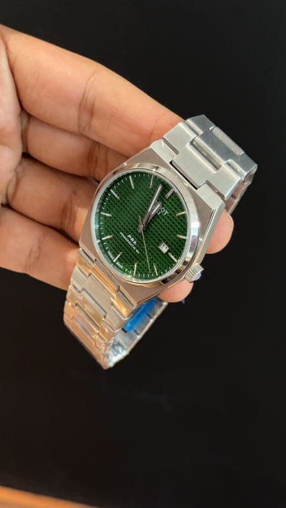 Tissot Prx | Silver Chain | Green Texture Dial - twentyfour