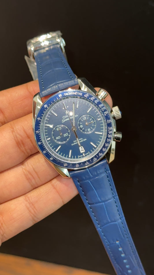 Omega Speedmaster | Chrono | Blue Strap | Blue Dial - twentyfour