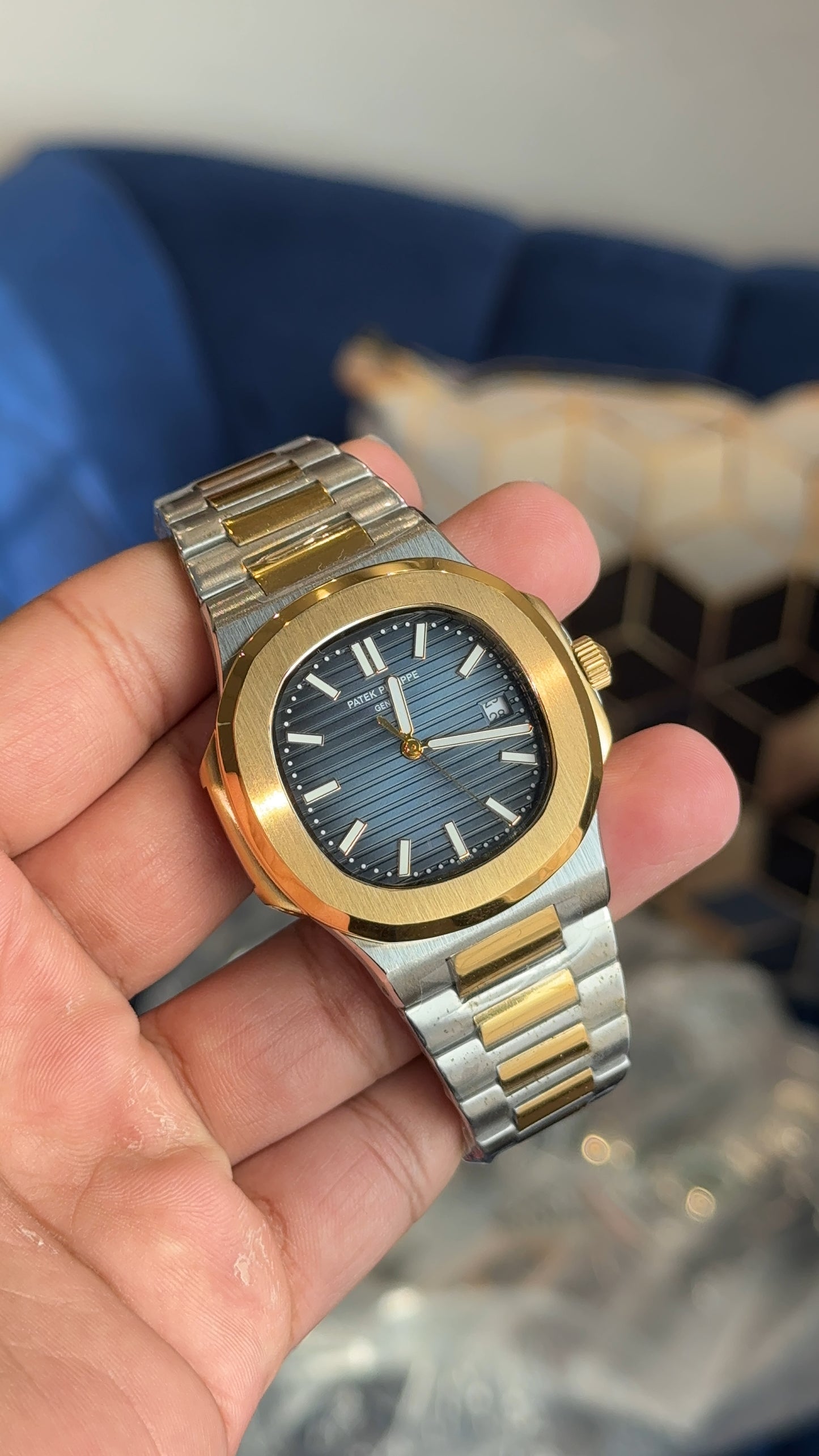 PP Auto | Gold Two Tone | Blue Dial