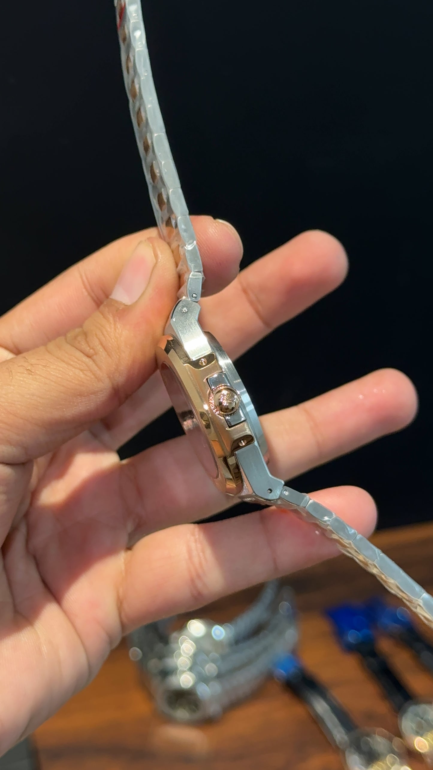 Pp Auto | Rose Two Tone | Grey Dial