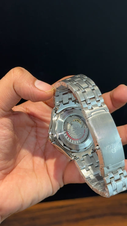 Omega Seamaster | Silver Chain | Royal Black Dial