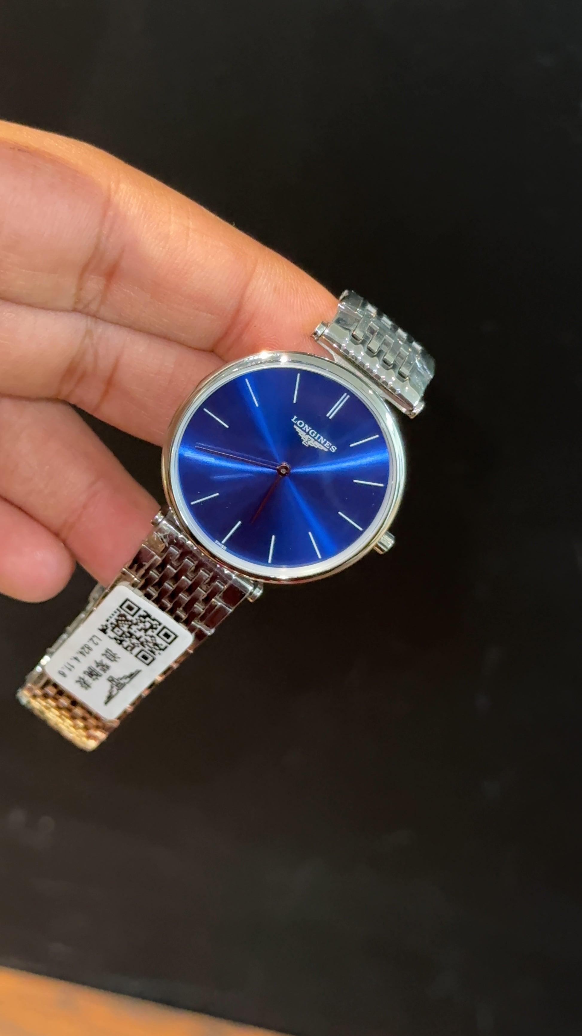 Longines | Silver Chain | Blue Plain Dial - twentyfour