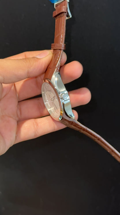 Tissot 1853 | Silver Case | Brown Leather Strap | White Classic Dial - twentyfour