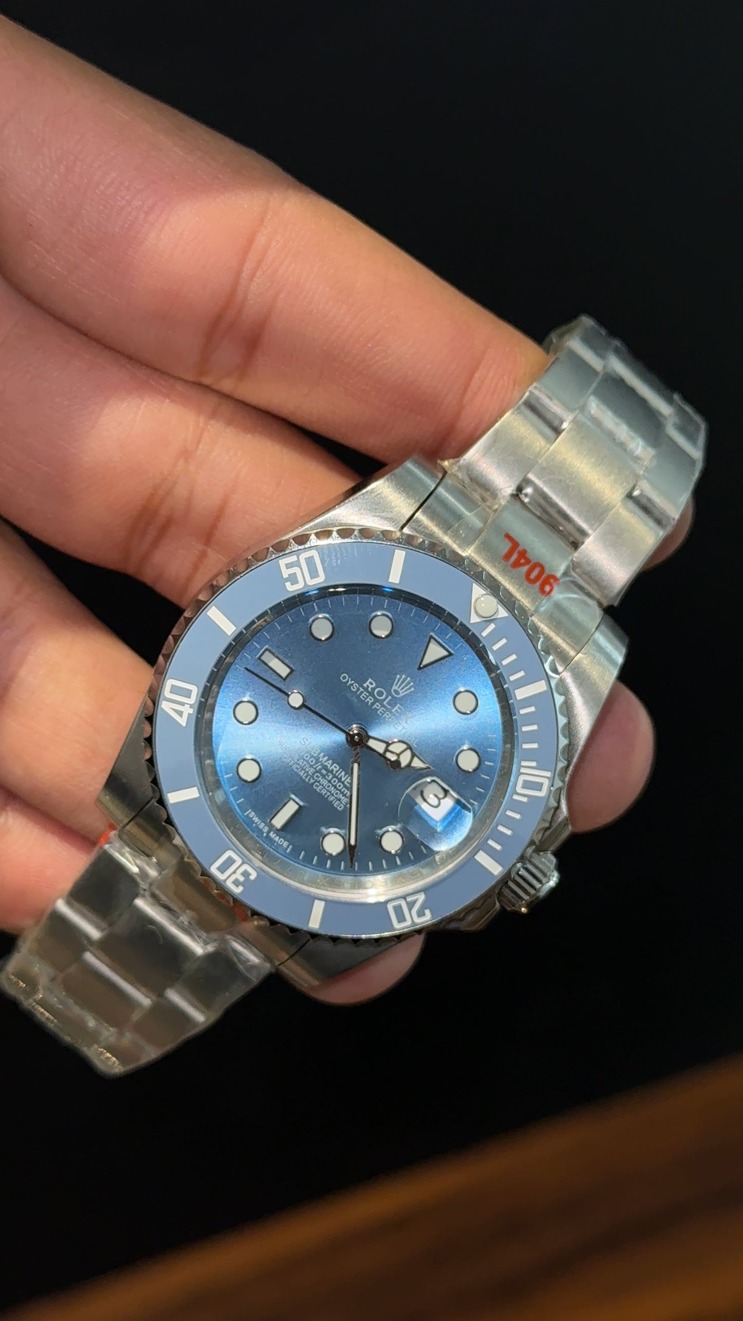 Submariner Iceberg | Silver Chain | Sky Blue Bezel | Sky Blue Dial - twentyfour