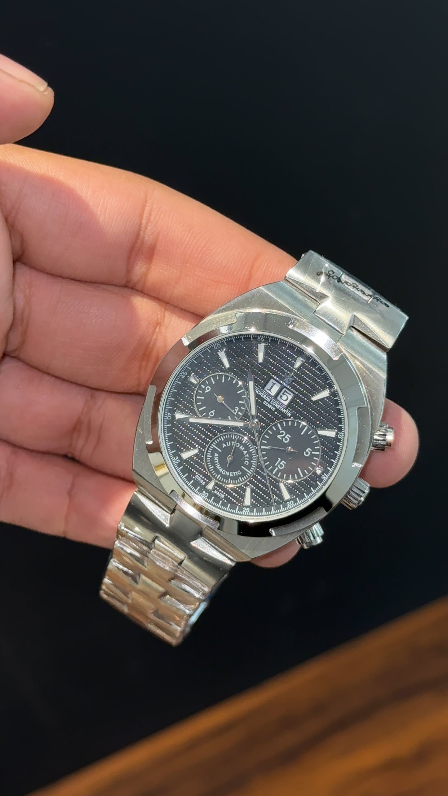 Vacheron Constantin | Silver Chain | Chrono | Black Dial