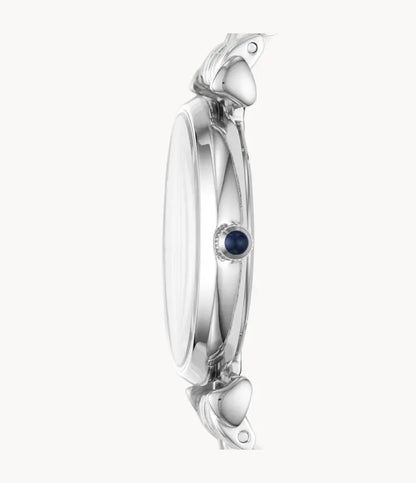 Emporio Armani Women’s Analog Stainless Steel Dark Blue Dial 32mm Watch AR11091 - twentyfour