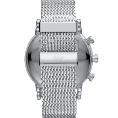 Emporio Armani Men’s Chronograph Stainless Steel Black Dial 43mm AR11104 - twentyfour