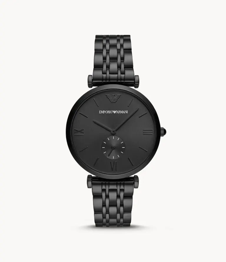 Emporio Armani Men’s Chronograph Quartz Stainless Steel Black Dial 40mm Watch AR 11299