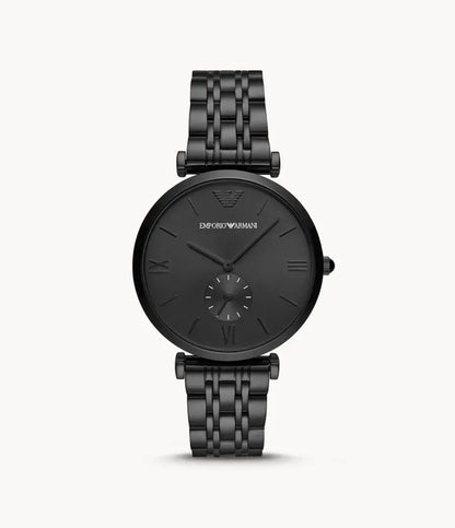Emporio Armani Men’s Chronograph Quartz Stainless Steel Black Dial 40mm Watch AR 11299