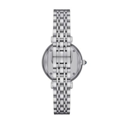 Emporio Armani Women’s Quartz Silver Stainless Steel Blue Dial 32mm Watch AR11627 - twentyfour