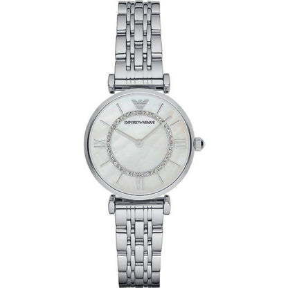 Emporio Armani Women’s Quartz Stainless Steel Mother of pearl Dial 32mm AR1908 - twentyfour