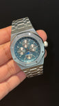 AP Auto | Silver Chain | Silver Chrono | Calendar Edition | Blue Dial