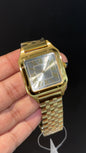 Santos De Cartier | Slim Edition | Gold Chain | Grey Dial