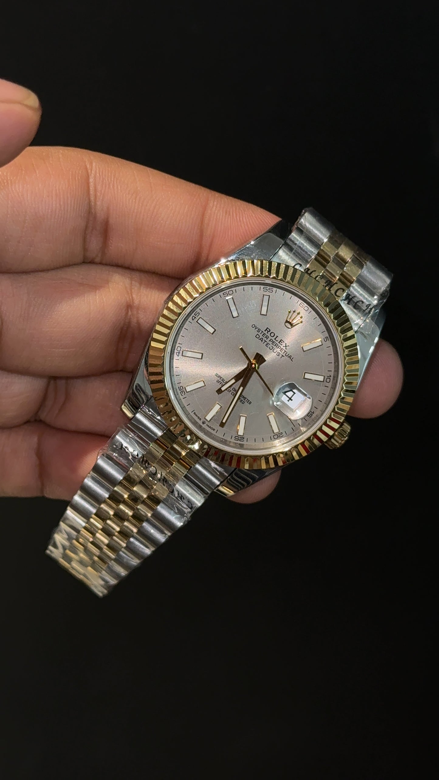 Premium Datejust | Gold Two Tone | Light Grey Dial