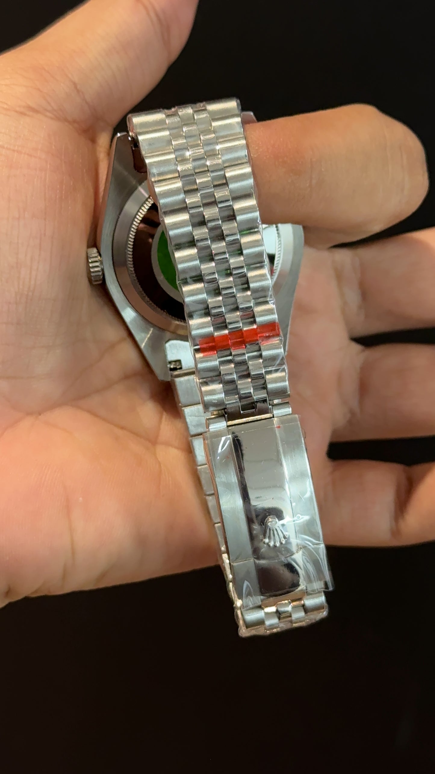 DateJust | Diamond Bezel | Silver Chain | Blue Diamond Dial
