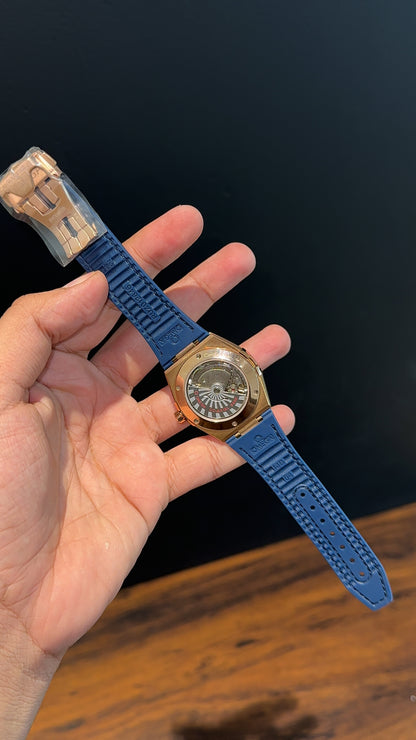 Omega Constellation | Silver Rose Case | Blue Strap | Blue Dial