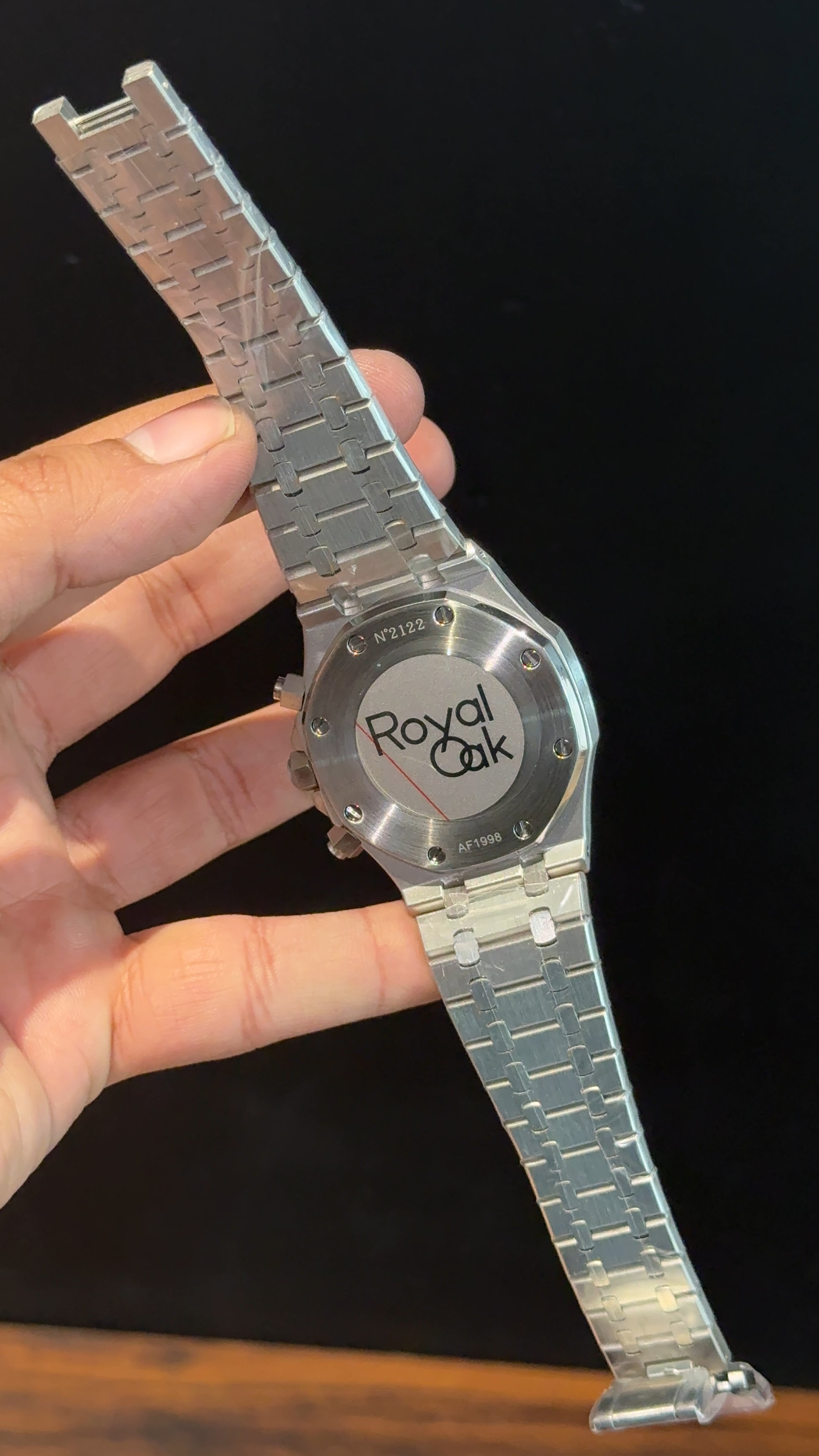 AP | Chrono | Silver Chain | Blue Plain Dial - twentyfour