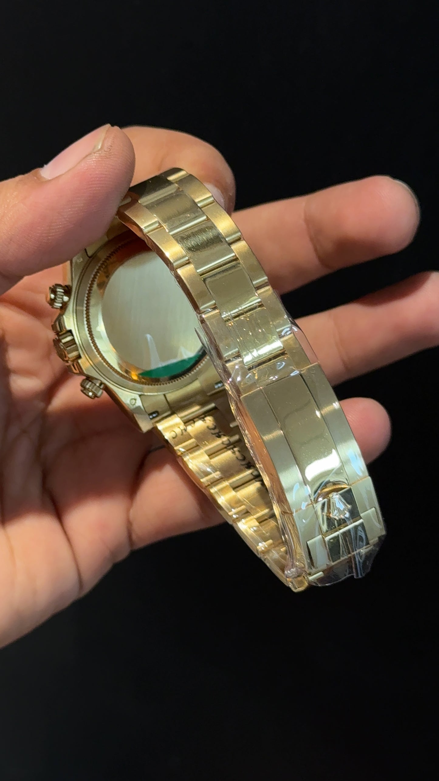 Premium Daytona | John Mayer | Gold Chain | Dark Green Dial