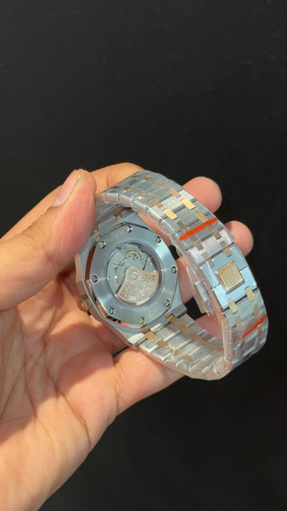 AP | Auto | Rose Two Tone | Blue Box Dial